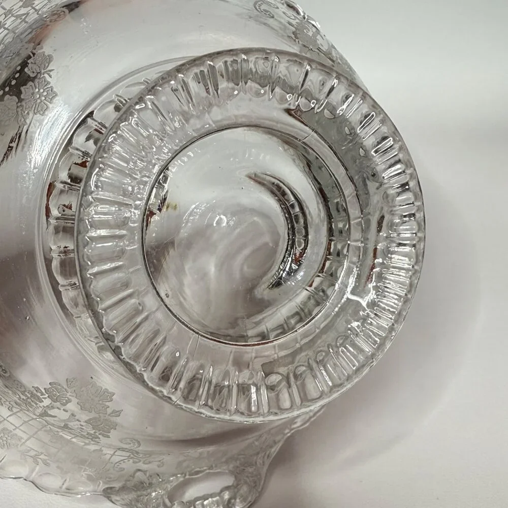 Fostoria Etched Crystal Romance Clear Serving Bowl